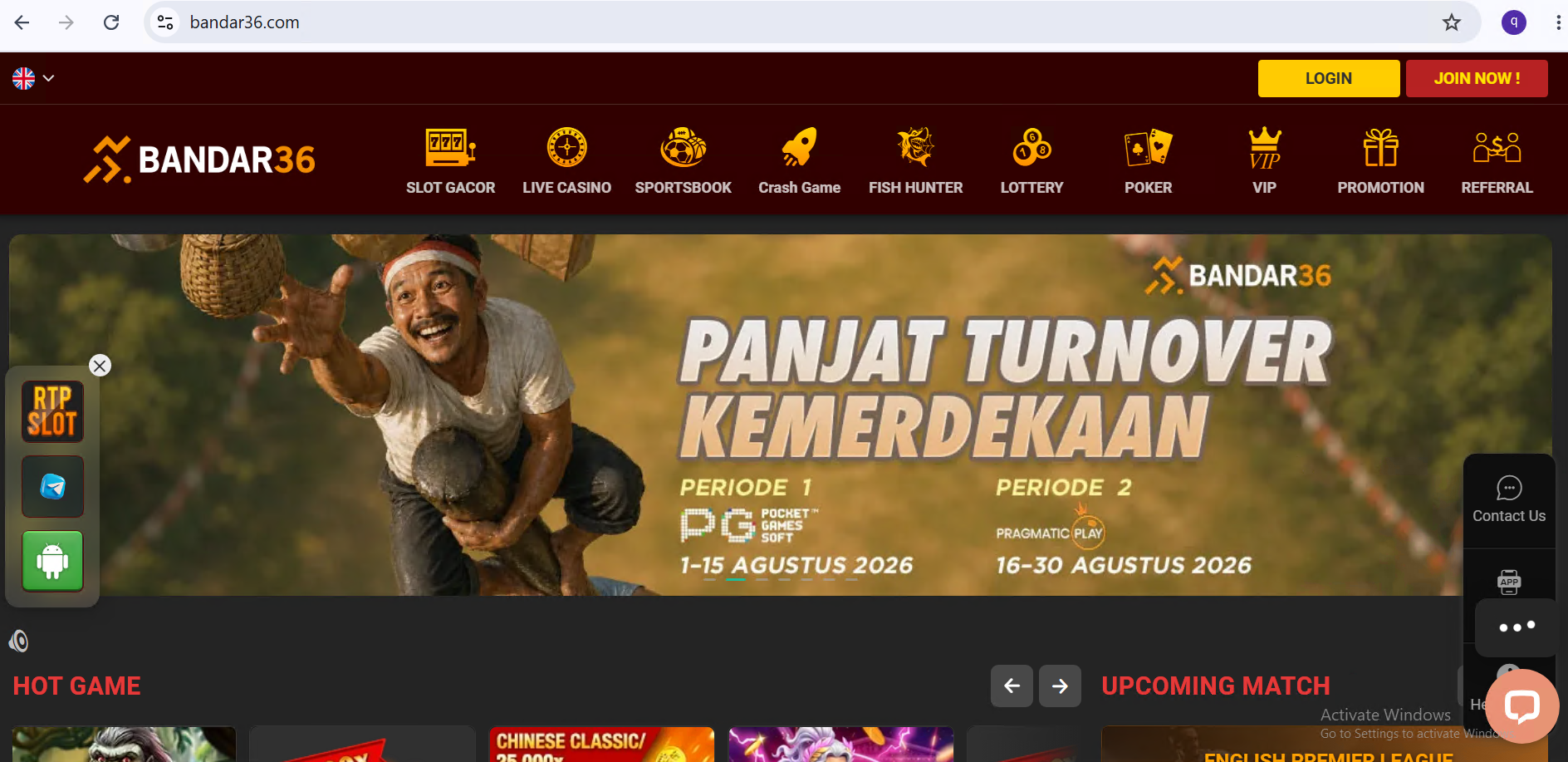 BANDAR36 website